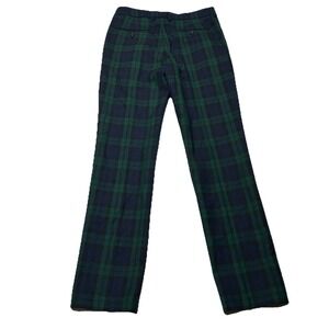 Crewcuts Boys Size 14 Ludlow Wool Blend Dress Pant Christmas Tartan Plaid Green